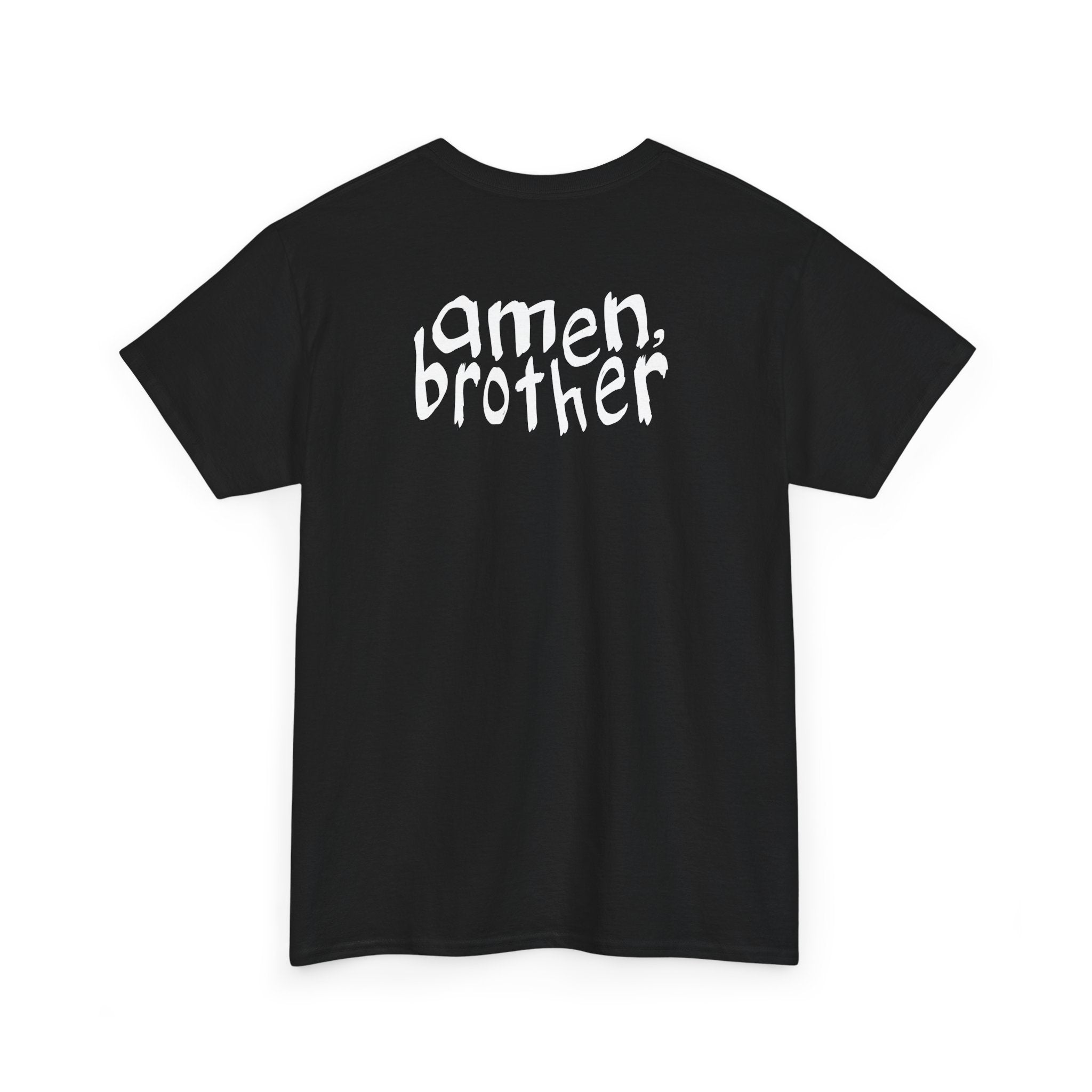 'amen, brother' jungle music t-shirt