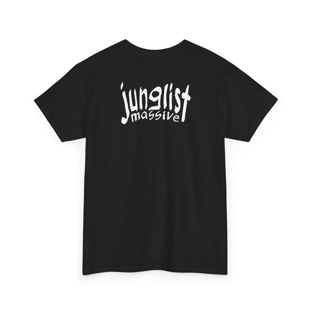 'junglist massive' music t-shirt