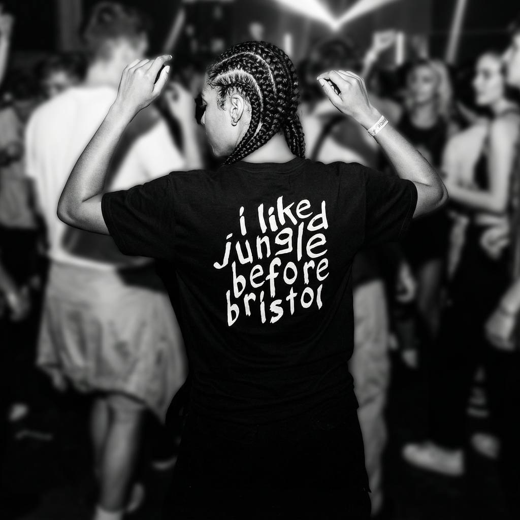 'i liked jungle before bristol' tshirt