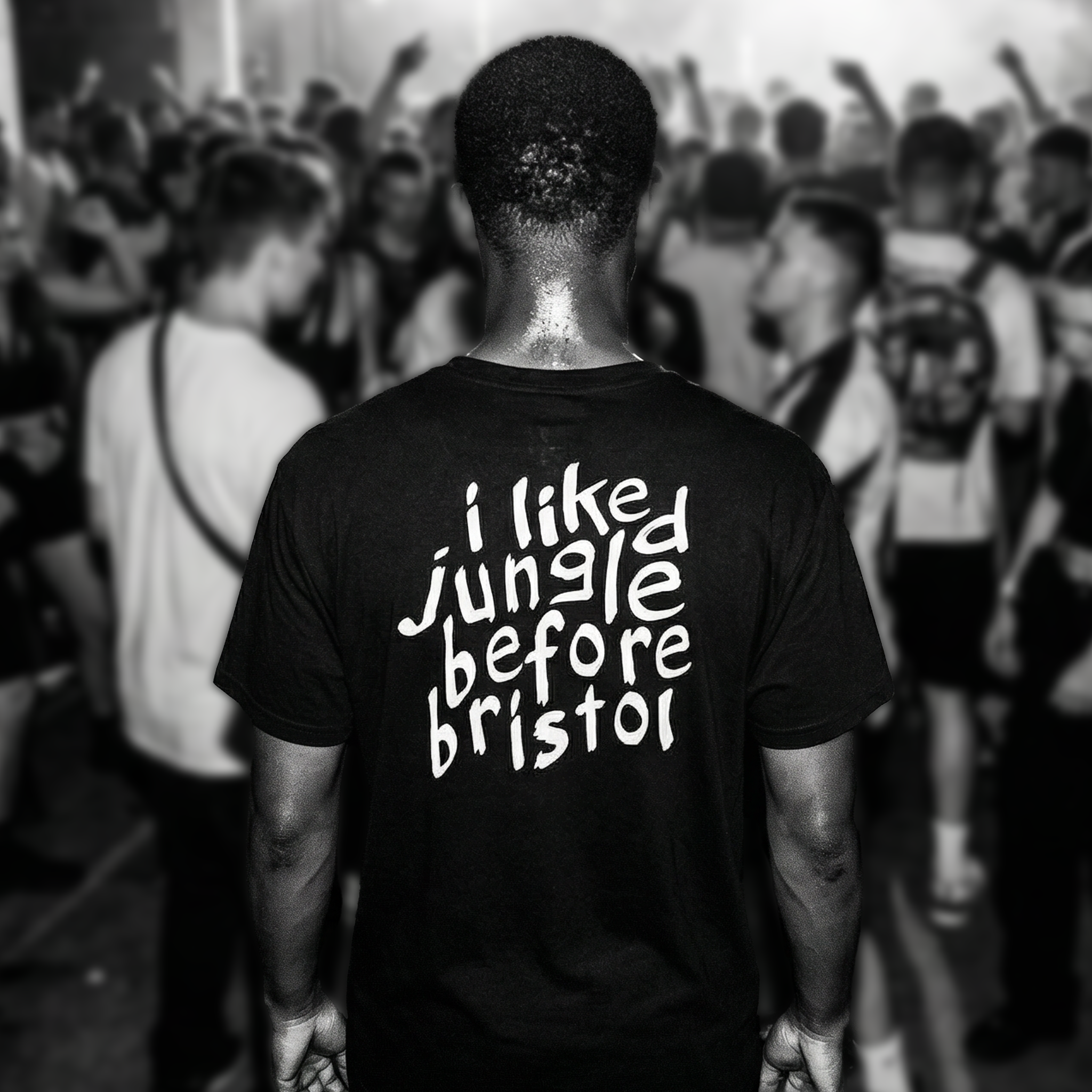 'i liked jungle before bristol' tshirt