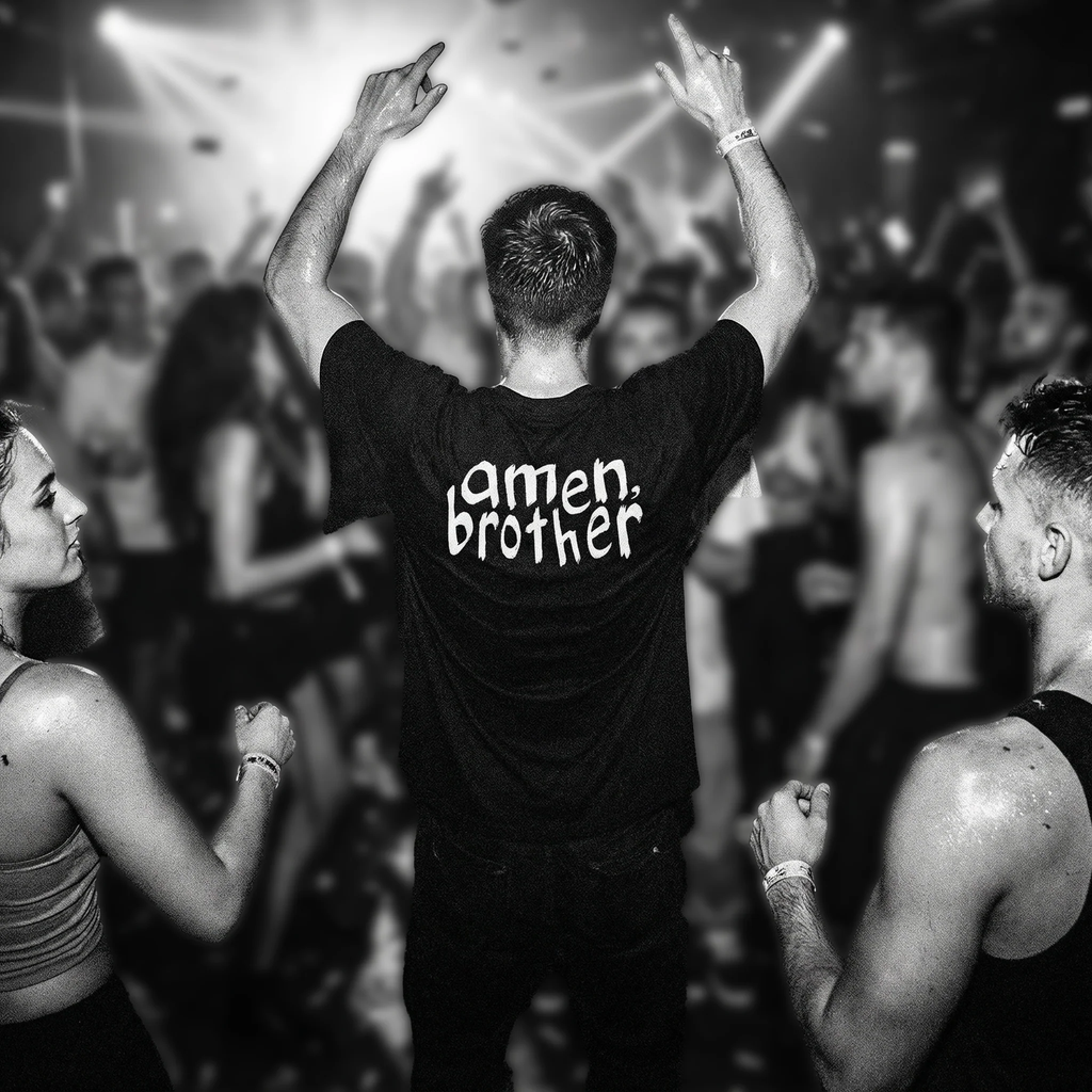 'amen, brother' jungle tshirt
